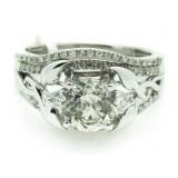 14kt Gold Brilliant 2.32 ct Diamond Wedding Set