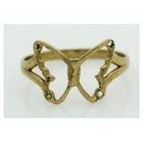 10kt Gold Butterfly Ring