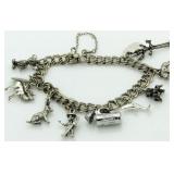 Sterling Silver Large Charm Bracelet