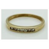 14kt Gold Channel Set Diamond Ring