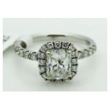 14kt Gold Radiant Cut 1.78 ct Diamond Ring