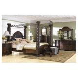 Ashley King North Shore 5 pc Poster Bedroom Suite