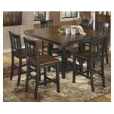 Ashley d580 Bar Table & 6 Bar Stools