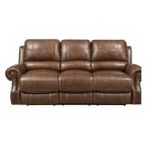 Elements Power LEATHER Reclining Sofa & Loveseat