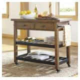 Ashley d300-446 Rustic 42" Kitchen Cart