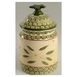 Temptations Green Cookie Jar