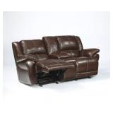 Ashley U989 LEATHER Reclining Sofa & Love Seat