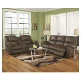 Ashley 327 Quarterback Reclining Sofa & Love