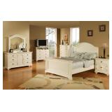 Brook White Twin 5-Pc Bedroom Suite