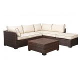 Ashley 300-070 patio loveseat ottoman set