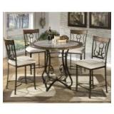 Ashley 314 Bar Height Table & 4 Stools