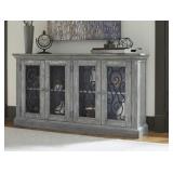 Ashley t505-962 Antique Gray 65" Console Cabinet