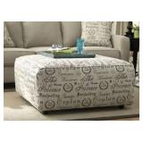 Ashley 166 Designer Script Ottoman