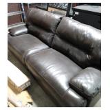 Ashley LEATHER Large Double Reclining Sofa