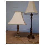 2 lamps, estate items