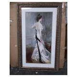 28 × 48 inch picture of lady