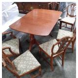 Mid Century Mahogany Table and 6 chairs