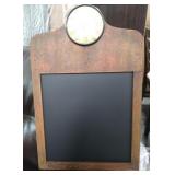 Clock chalkboard wall accent