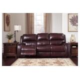 Ashley 736 LEATHER Pwr Reclining Sofa & Love Seat