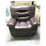 Elements dark cherry glider recliner