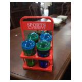 Set Of 4 20oz Tumblers W/ 8oz Snack Tray