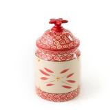 Temptations Red Cookie Jar