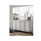 Ashley 505-560 Antquie White 4 Door Cabinet