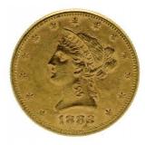 1882 Liberty AU+ $10 Gold Piece