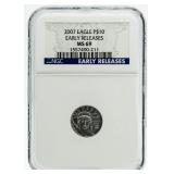 2007 MS69 Early Release $10 Platinum Eagle