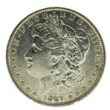 1887 AU Morgan Silver Dollar