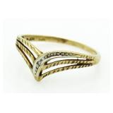 10kt Gold Diamond Estate Ring