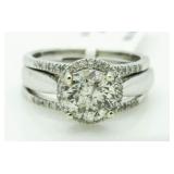 14kt Gold Brilliant 2.40 ct Diamond Wedding Set