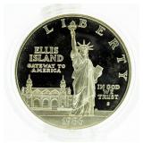 1986 US Mint Ellis Island Silver Dollarr