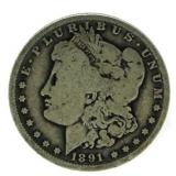 1891-O Morgan Silver Dollar