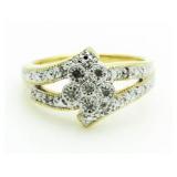 Beautiful Diamond Flower Ring