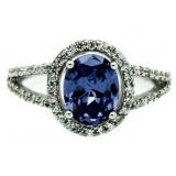 Oval 2.00 ct Tanzanite Designer Ring