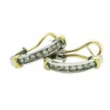 14Kt Gold 1.20 ct Diamond Earrings