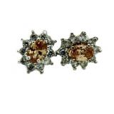 Genuine Golden Citrine Designer Earrings