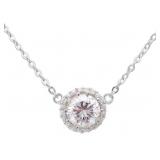 Brilliant 2.00 ct White Sapphire Necklace