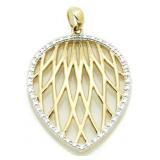 Pear Shape Large Diamond Accent Pendant