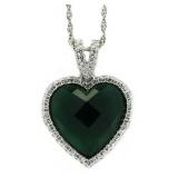 Beautiful 5.50 ct Emerald Heart Pendant