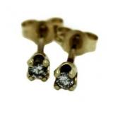 14kt Gold Diamond Stud Earrings