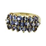 10kt Gold 3.00 ct Tanzanite Anniversary Ring