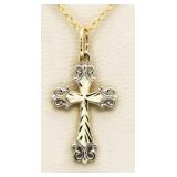 14kt Gold Cross Pendant