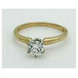 14kt Gold Brilliant 1/2 ct Diamond Solitaire Ring