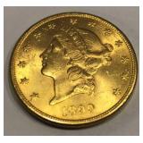 1899-S BU Liberty $20 Gold Piece