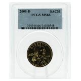 2008-D MS66 Sacagawea Dollar