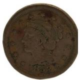 1853 Braided Hair Large Cent