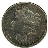 1900-O Over CC Morgan Silver Dollar