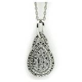 Pear Cut Large 1/2 ct Diamond Pendant